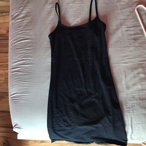 Plain Classic Blue Navy Spaghetti Strap Dress